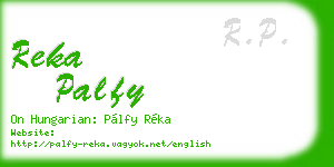reka palfy business card