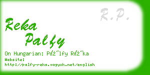 reka palfy business card